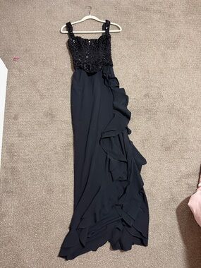 Oh Polly | Dresses | Sz 2 Prom Dress Ohpolly Soraya Embellished Dress Sheer  Rhinestones Party | Poshmark